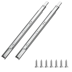 VEVOR 20 Inch Drawer Slides, 10 Pairs Full Extension Ball Bearing Cabinet Rails, 100 Lb Load Capacity Heavy Duty Side Mount Dresser Drawer Slides