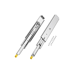 VEVOR 1 Pair Full Extension Drawer Slides 18 20 22 28 30 32 36 38 40 44 48 52 56 60 In, 500 Lbs Load Locking Drawer Slides, Ball Bearing \w Lock