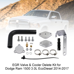 TOPTENG Egr Valve & Cooler Delete Kit for Dodge Ram 1500 3.0L Ecodiesel 2014-2017