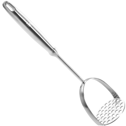 MYACUC Stainless Steel Potato Masher, Kitchen Potato Masher, Multifunctional Garlic Press for Avocados, Tomatoes, Fruits And Vegetables, Pet Food