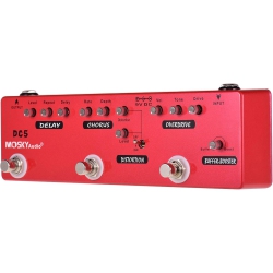 GREEN SCENIC 6-In-1 All-In-One Guitar Effects Pedal｜Buffer/ Boost/ Overdrive/ Distortion/ Chorus / Delay｜Professional-Grade Tone Chain