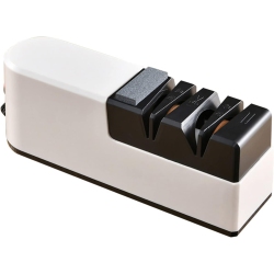 GREEN SCENIC USB Electric Knife Sharpener Kitchen Scissors Sharpening Tool Grinder Easy And Safe to Operate