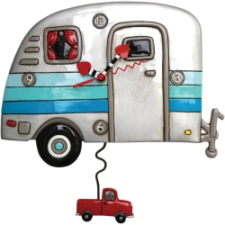 ENESCO Allen Designs Happy Campers Pendulum Clock