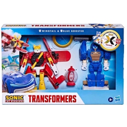 TRANSFORMERS Collaborative Sonic The Hedgehog 6 Inch Action Figure - Wingtail And Booster In Blue