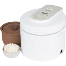 AROMA HOUSEWARES Aroma - Professional Rice Cooker \w Purple Clay Cooking Pot - 3 Qt (6-Cup Uncooked) - Lcd Display, Keep Warm, Timer, Programmable