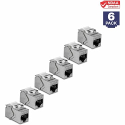 TRENDNET Tc-Kc06C6A Cat6A Rj-45 Keystone Inline Coupler (6-Pack) (Tckc06C6A)