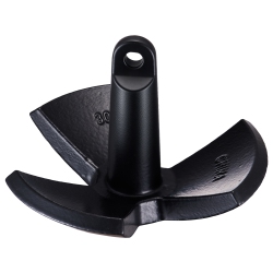 VEVOR 30 Lbs River Anchor, Boat Anchor Cast Iron Vinyl-Coated, Marine Grade Mushroom Anchor for Boats Up to 30 Ft, Impressive Holding Power In