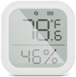THE WAY Tuya Zigbee Smart Home Temperature And Humidity Sensor, Digital Display App Remote Control Temperature And Humidity Smart Sensor - Square