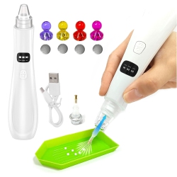 MYACUC Electric Diamond Art Painting Pen, Cordless Pen With Vacuum Pump, 3 Adjustable Suction Modes, Diy Diamond Painting Tools