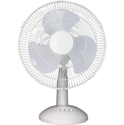 TOOLTECH 12 Inch Oscillating Desk Fan - 3 Speed Settings, Whisper-Quiet Operation, Adjustable Airflow, Lightweight, Tabletop Fan