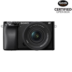 Boîte Ouverte - Appareil Photo Sans Miroir Alpha 6100 Aps-C De Sony Avec Objectif 16-50 Mm - Noir