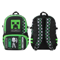 BIOWORLD Minecraft Alpha Creeper 16” Sports Backpack And Gym Bag