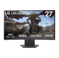 LG – Ultragear 27” Qhd (2560 X 1440) 180Hz HDr10 1Ms 1000R Curved Monitor (27Gs60Qx-B)