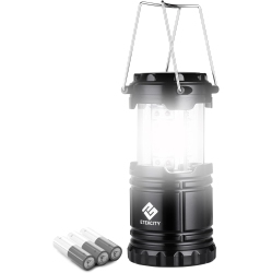 VECELOLIBILIS Portable Led Camping Lantern Flashlight With 3 Aa Batteries-Survival Light for Emergency, Hurricane