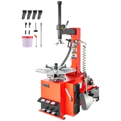 VEVOR 1.5HP Tire Changer Machine, Copper Motor, Durable Tire Changer \w Air Pressure Gauge & Clamping Jaw Sheath, Pedal Operated Tire Changer \w