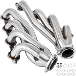 VEVOR Set 1 Exhaust Header 3/4" Exhaust Turbo Headers, Stainless Steel Exhaust Manifold Headers, Shorty Engine Conversion Ls Swap Exhaust Headers