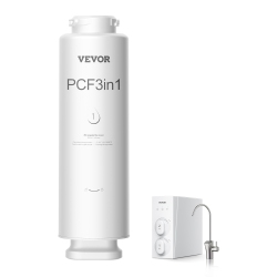 VEVOR 6-Layer PCf Composite Water Filter Replacement, PCf Composite Filter, Reduces Chlorine & Odor, Compatible \w Under Sink Water Filter System