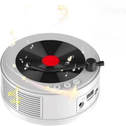 MYACUC Retro Music Player With Bluetooth Speaker, Small Bluetooth Speaker, Portable Wireless Bluetooth Audio Speaker for Home Office Decor