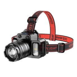 GREEN SCENIC USB Rechargeable Headlamp, Led Sensor Headlamp, Rechargeable Waterproof Headlamp, 5 Modes, 360 Degree Adjustable