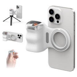MYACUC Magnetic Wireless Bluetooth Camera Grip ， Detachable Wireless Shutter Button, Portable Phone Holder for Iphone