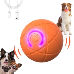 MYACUC Interactive Dog Toy Ball, USB Rechargeable Motion Activated Automatic Rolling Ball Toy for Small/medium/large Dogs