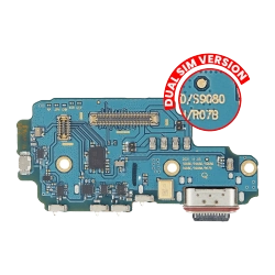 MS TECH Charging Port Board With Sim Card Reader Compatible for Samsung Galaxy S22 Ultra 5G (S9080) (Dual Sim Version) (Premium)