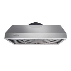 VESTA Madrid 36" Under Cabinet 1000 Cfm 3-Speed Stainless Steel Range Hood (Chimney Purchased Separately) In Silver