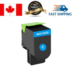 EGALAXY Lexmark 80C1Hc0 Toner Cartridge, Compatible In Cyan
