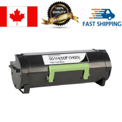EGALAXY Lexmark 50F1H00 / 501H Toner Cartridge, Compatible In Black