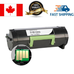 EGALAXY Lexmark 51B1000 Toner Cartridge, Compatible