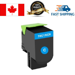 EGALAXY Lexmark 78C1Xc0 78C1X20 Toner Cartridge, Compatible In Cyan