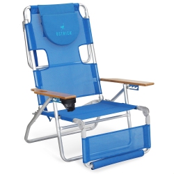 OSTRICH Original 3N1 Lightweight Outdoor Beach Lounge Chair With Footrest In Blue