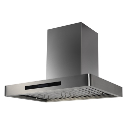 VESTA Paris 36" Wall Mount 900Cfm 4-Speed Stainless Steel Range Hood In Silver