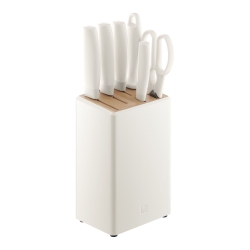 ZWILLING Now Pro 7 Piece, Knife Block Set In White