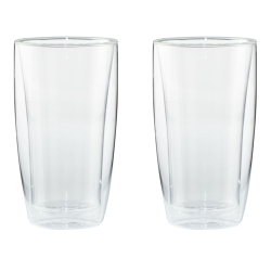 HENCKELS Cafe Roma 2 Piece, Latte Glass Set