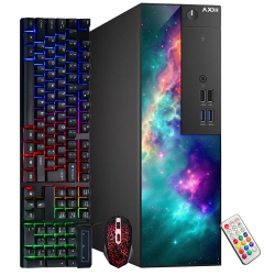 AXOII Refurbished (Excellent) - RGB Sff Computer PC - Intel Core I5 9500 Processor, 16GB Ddr4 Ram, 512GB Nvme SSD, Wi-Fi, Bluetooth, Windows 11 Pro