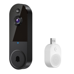 MYACUC 1080P Video Doorbell Camera, Smart Human Detection, Cloud Storage, Chime Included, Live View, 2-Way Audio, Ir Night Vision, Battery Powered