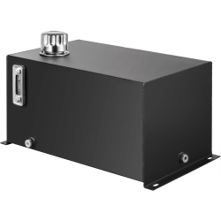 VEVOR 10 Gal Hydraulic Steel Fluid Tank Reservoir, Gasoline Transfer Tanks, Hydraulic Reservoir \w Strainer Tank Gauge Filter Breather Cap For