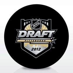 INGLASCO Entry Draft Hockey Team Logo Autograph Model Puck