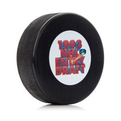 INGLASCO Entry Draft Hockey Team Logo Autograph Model Puck