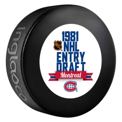 INGLASCO Entry Draft Hockey Team Logo Autograph Model Puck