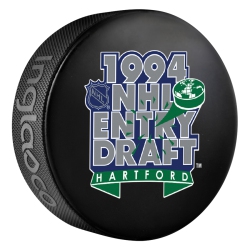 INGLASCO Entry Draft Hockey Team Logo Autograph Model Puck