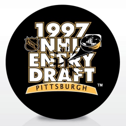 INGLASCO Entry Draft Hockey Team Logo Autograph Model Puck