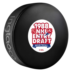 INGLASCO Entry Draft Hockey Team Logo Autograph Model Puck
