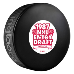 INGLASCO Entry Draft Hockey Team Logo Autograph Model Puck