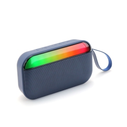 THE WAY Outdoor Travel Portable Speaker, Portable Tooth Speaker, Colorful Light Speaker, 360° Stereo Subwoofer Tooth Speaker - In Blue