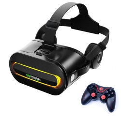 THE WAY Virtual Display Glasses All-In-One Machine, Vr Wireless High-Definition Movie Smart Head-Mounted Box Vr Glasses-J60 + X3 Handle In Black