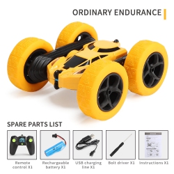 THE WAY Remote Control Toy Car, Double-Sided Stunt Car, Rc Dump Truck Children's Remote Control Drift Off-Road Car, Remote Control Car Children's Toy