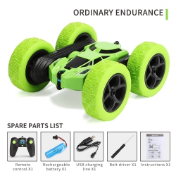THE WAY Remote Control Toy Car, Double-Sided Stunt Car, Rc Dump Truck Children's Remote Control Drift Off-Road Car, Remote Control Car Children's Toy