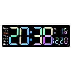 THE WAY New Colorful Wall Clock, Simple Multifunctional Living Room Clock, Countdown Clock, Multifunctional Living Room Clock, Hot Selling Electronic